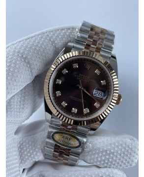 (준비완료/특급배송)NO.2164/AR공장 롤렉스 데이저스트 41미리 로즈골드 콤비 초코판