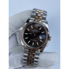 (준비완료/특급배송)NO.3095/롤렉스 데이저스트 36미리 최신형 로즈골드 콤비 초코 바인덱스 QP공장