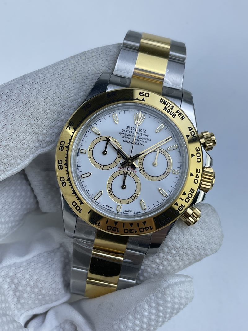 (준비완료/특급배송)NO.3106/VS공장 롤렉스 Daytona 126503 VSF 1:1 Best Edition White Dial on SS/YG Braclet DD4131 (Weighted)